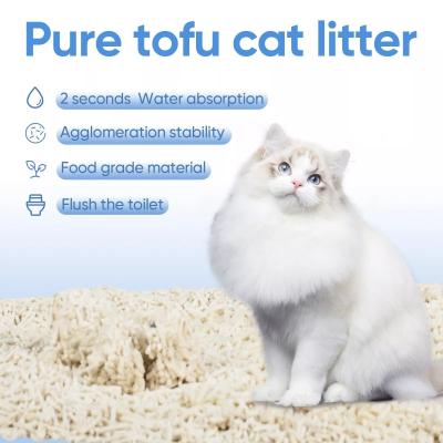 Quick Clumping Tofu Cat Litter Deodorant Tofu Sand Litter BSCI MSDS Approval