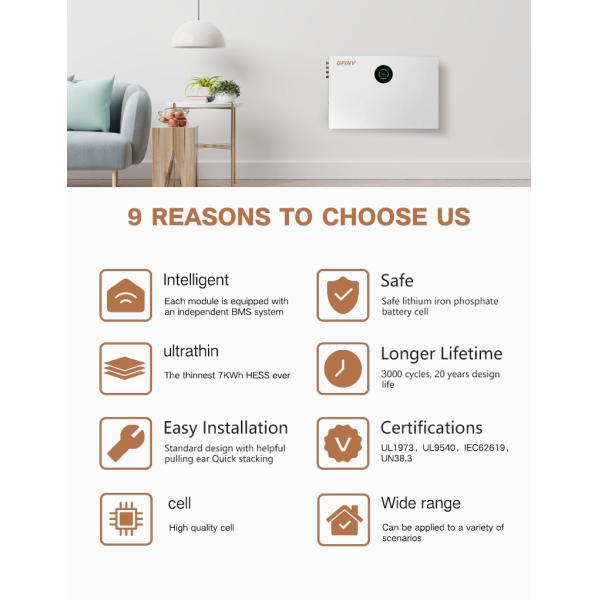 51.2V 138Ah 7kWh Solar Energy Storage Battery BYD Blade Battery 6000 Cycles