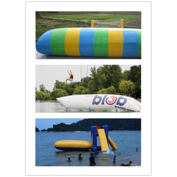 Outside Inflatable Amusement Park Water Blob Launcher Water Blow Up Toys