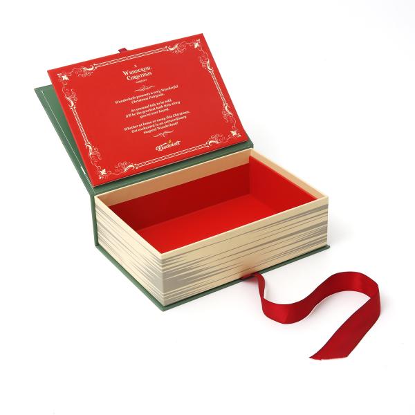 Debossing Christmas Magnetic Closure Gift Box Cosmetic Packaging