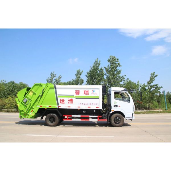 China 4tons 5tons Compactor Garbage Truck Dongfeng City Garbage Collection Truck for Sale