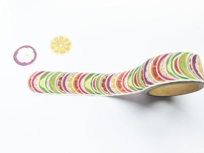 CMYK 6 Colors Fresh Fruits Washi Tape Stickers
