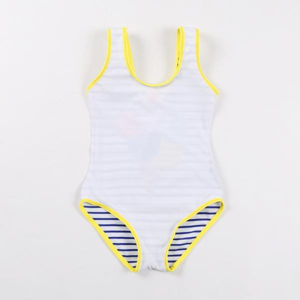 Kid's  icecream spripe print  sport style swimwear one piece swimsuit