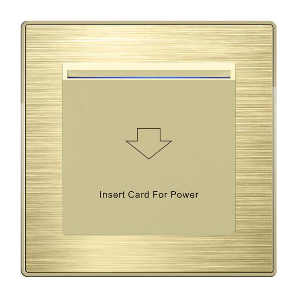 UK Back Box 86mm Size Hotel Room Card Holder High Voltage 220VAC+-10%
