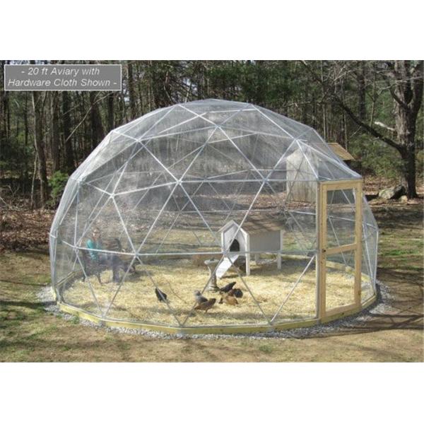Wide Application Custom Event Geodesic Dome Tents With Clear Sidewall