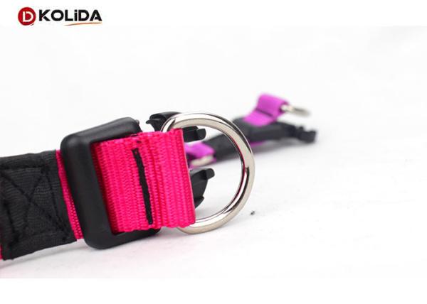 Personalized Dog Collar Double D Ring Quick Release Buckle Nylon Collars for Dogs