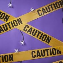 Biohazard High Visibility Tape Halloween Decoration Tape for Haunted Houses, Yard Décor, Parties | Caution