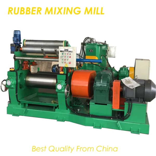 Rubber Mixing Mill with 27.72 M/Min Front Roller Speed and Automatic Dry Oil Lubrication