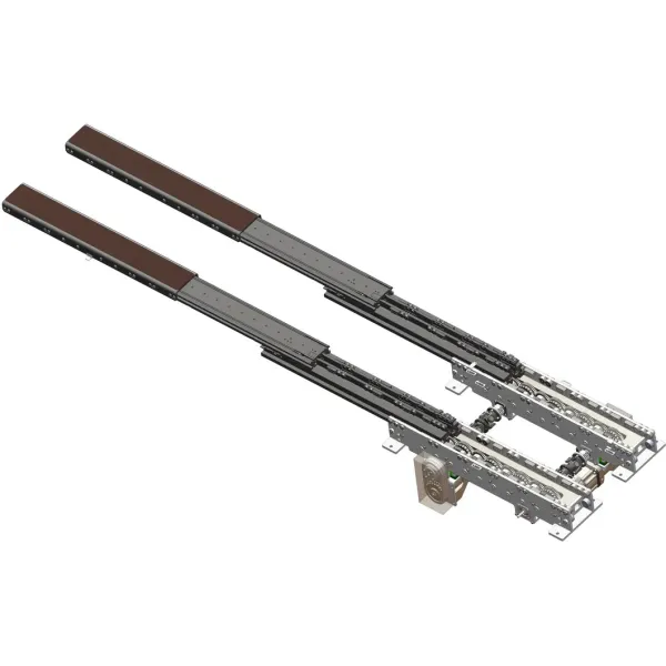 1450 X 1550 X 1650MM Pallet Telescopic Fork Double Motor Double Deep Position Fork