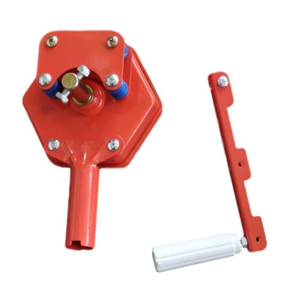Máquina de rolagem manual de estufa de cor laranja para a agricultura de ventilação lateral