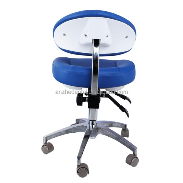 Micro Fiber Leather Dentist Stool Big Backrest Salon Stool Soft Cushion Surgical Stool For Dentist