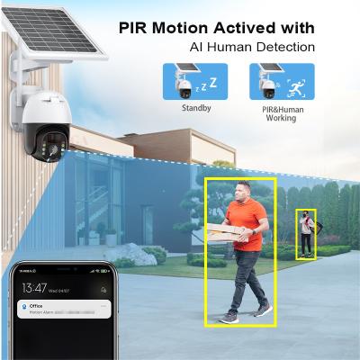 2.1kg 4G Solar Security Camera 5 Inch Solar Energy Monitor