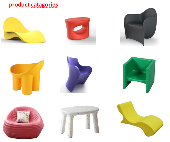 Твердая прочная ротомольдированная мебель ротационная формовка PE пластиковый стул