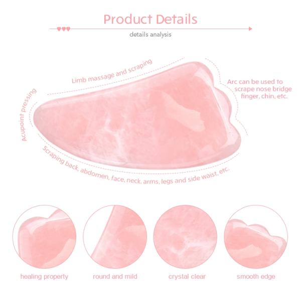 Подгонянный камень Gua Sha нефрита