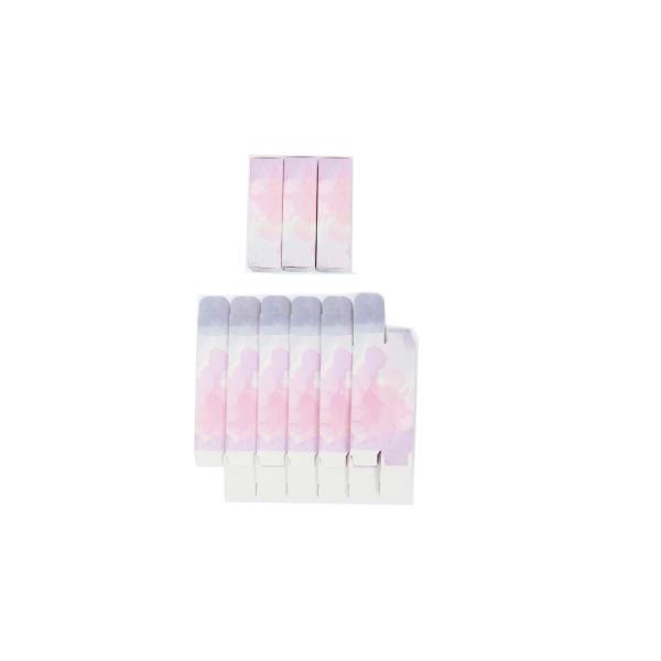 Напечатанный логотип на заказ Макияж Лоб Глянс помада Маленькие картонные косметические упаковочные коробки