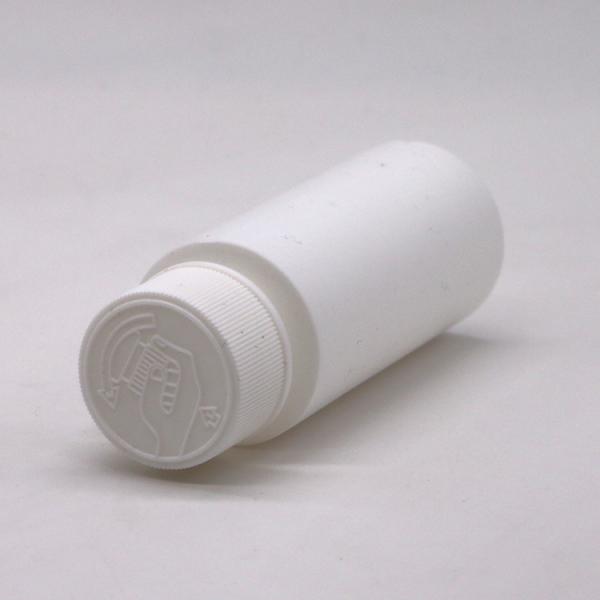 Botão de líquido medicinal biodegradável de plástico tipo HDPE 2OZ/60 ML com tampa à prova de crianças