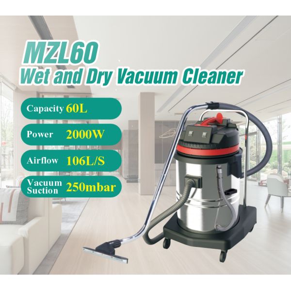 Hotel Carpet Stainless steel Vacuum Cleaner Machine High Pressure 60L