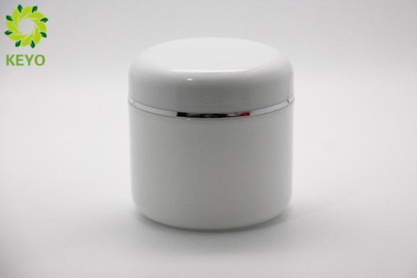 PP Plastic Body Cream Jars 300g White Color Wide Mouth Type With Spoon