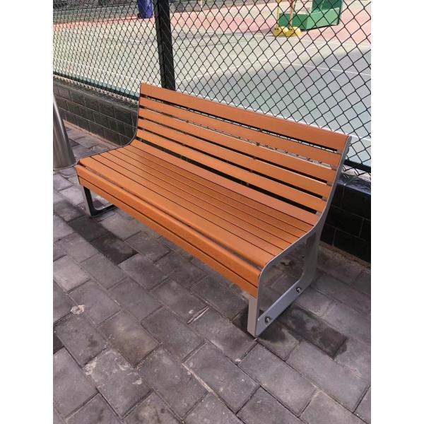 Outdoor Furniture Composite Wood Long Bench Seat Public Park Garden Patio Bench
