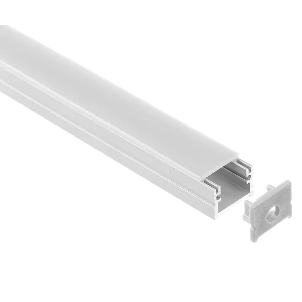 China Factory Price Square 6063 T3-T8 Aluminum Alloy Surface Mounted LED Profile with Anodized Finish and Customized Length for Indoor Lighting