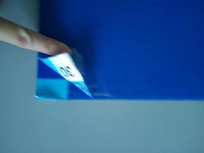Esteiras pegajosas de quarto desinfetado do assoalho, esteiras foleiros 36 da sala de limpeza X em 36 no azul