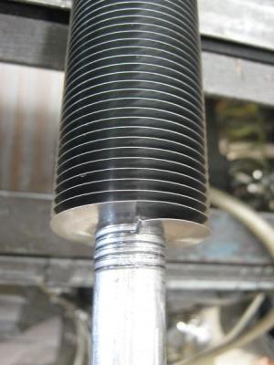 Aço carbono sem emenda tubo Finned acanelado encaixado com o estoque da aleta de 0.55mm
