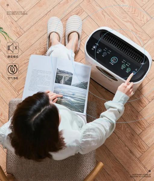 Filtro de carbono ativado para uso doméstico Purificador de ar de grande cobertura Filtros múltiplos Purificador de ar de quatro velocidades Purificação a longo prazo