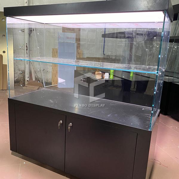ODM Museum Display Furniture 8mm Thick Tempered Glass With Free Design