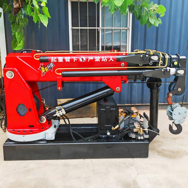 Small Truck Crane Manufacturer 2 3 5 6Tons Folding Boom Crane Hydraulic Mobile Truck Crane