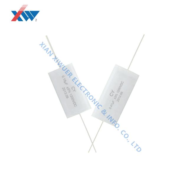 Pas de condensateur à film d'inductivité 0,15μF série de haute tension snubber 1200VDC utilisée pour l'onduleur