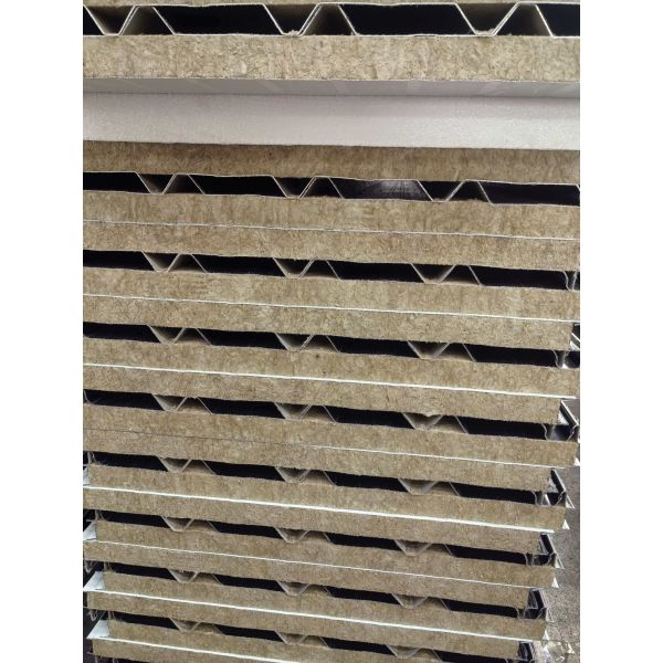 Fireproof Grade A with PU edge&Rock wool core as roofing system also wall system