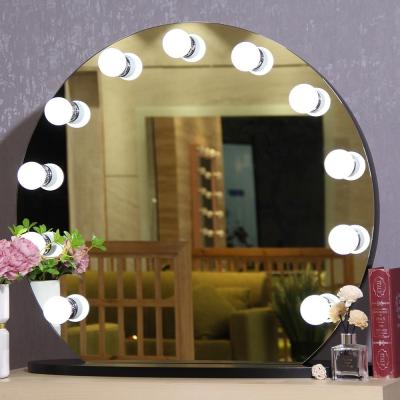 G60 lâmpadas de LED de alta potência Hollywood Espelho para mesa de luxo moderna Maquiagem LED redonda