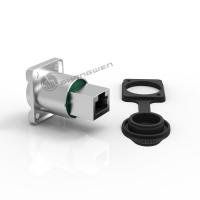 Conector feminino industrial à prova d'água Rj45 para chassi industrial exterior
