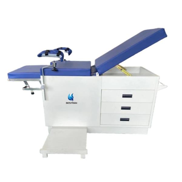 5 Drawers Gynecological Examination Table Backrest Adjustable Paper Roll Holder Medical Couch