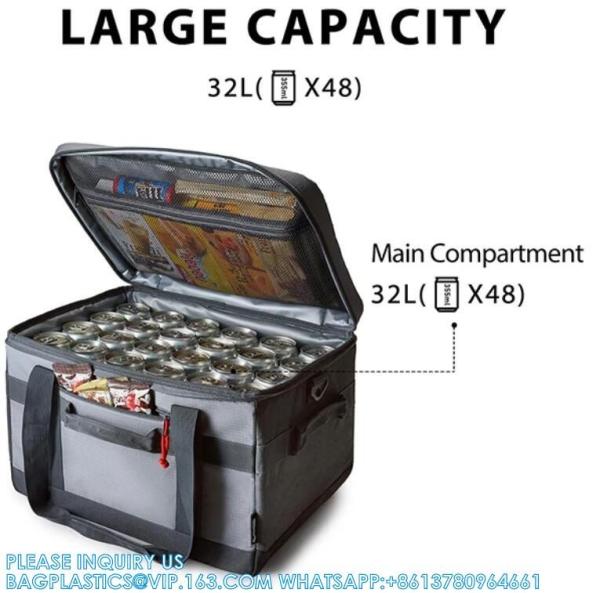 Promotional Custom Logo Printed Eco Friendly Large Capacity Food & Medical Tote Bags Rockbros Insulated Cooler Bag