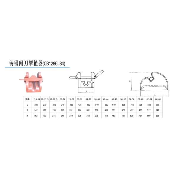 Стальной затвор ножа компонентов зачаливания корабля с типом ножа или ролика