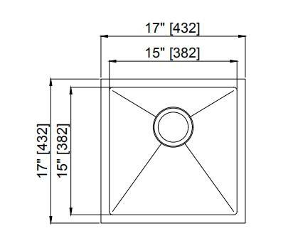 Anti Rust Rectangular Single Bowl Undermount Stainless Steel Sink Lifetime Warranty