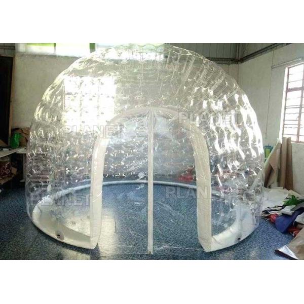 На открытом воздухе прозрачный раздувной шатер купола для мобильной гостиницы/ясного шатра иглу