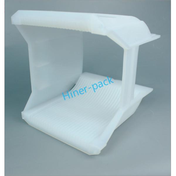 OEM 25 Slots Wafer Cassette Box PFA White Wafer Carrier Material de embalagem