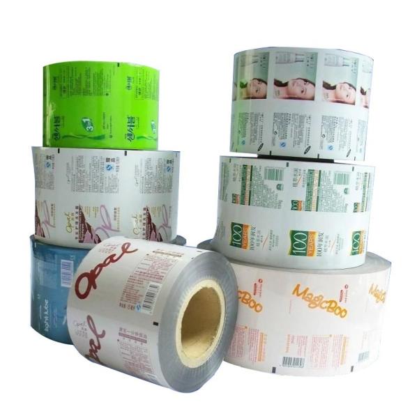 Cookie Biscuit Plastic Food Packaging Film Roll / Laminating Flexible Packaging Film