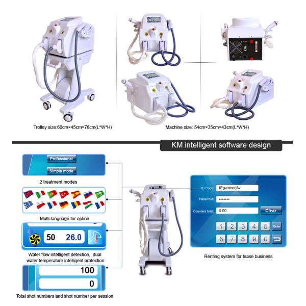 Переносное IPL удаление волос RF машина по омоложению кожи ND YAG лазерное оборудование для удаления татуировок