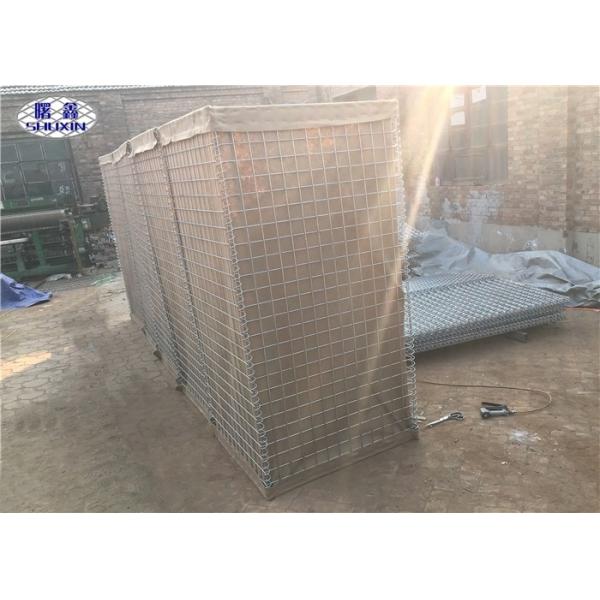 300g Green Geotextile Lined Hesco Defensive Barrier 4.0mm Wire Mesh