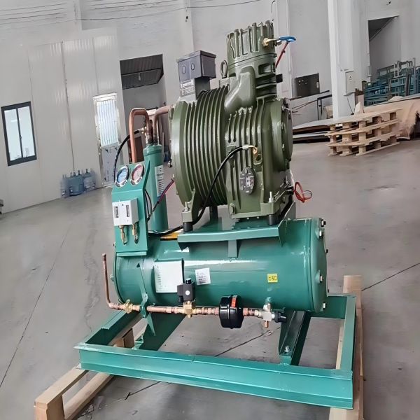 The New Type of Water Chiller Semi-hermetic Reciprocating Condensing Unit Refrigeration Equipment Can Be Customized
