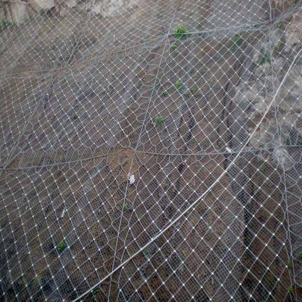 High Strength 0.1-3mm Wire Gauge Slope Stabilisation Mesh for Rockfall Protection