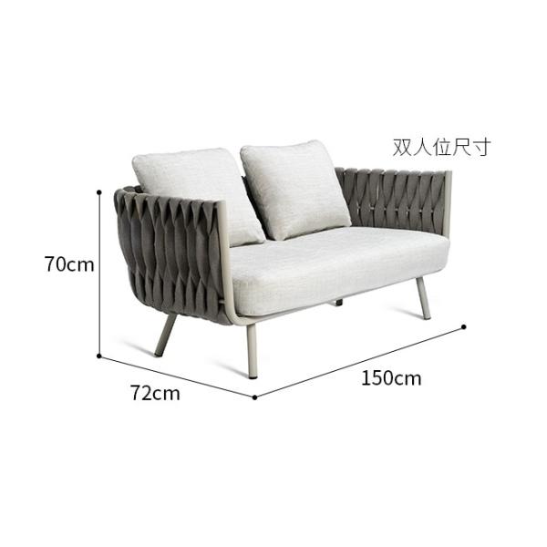 New design Patio Garden Furniture Single Sofa Outdoor Furniture Poolside chair