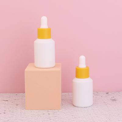30ml Frosted White Decorative Essential Oil Dropper Bottle For Cosmetics