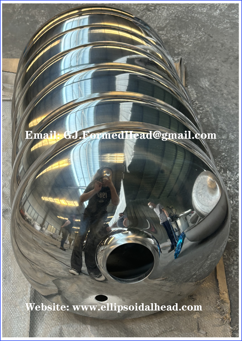 ASME Certified Stainless Steel Joggled Tank Head with Diameter 2.6Meters from Manufacturer in China