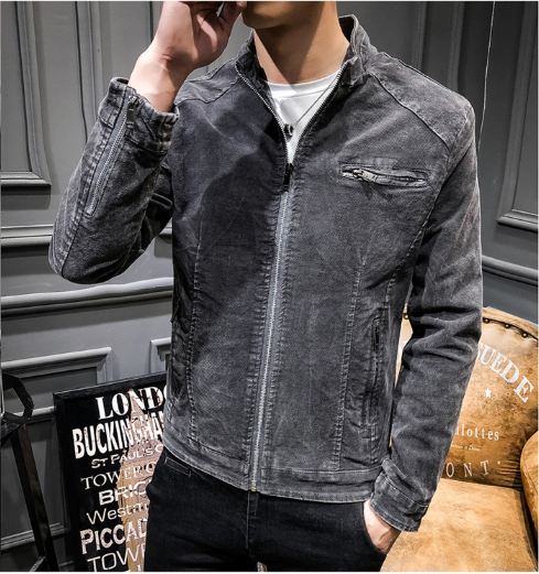 Men's Fashion wholesales 100% cotton stone washed classical jacket/retro jacket