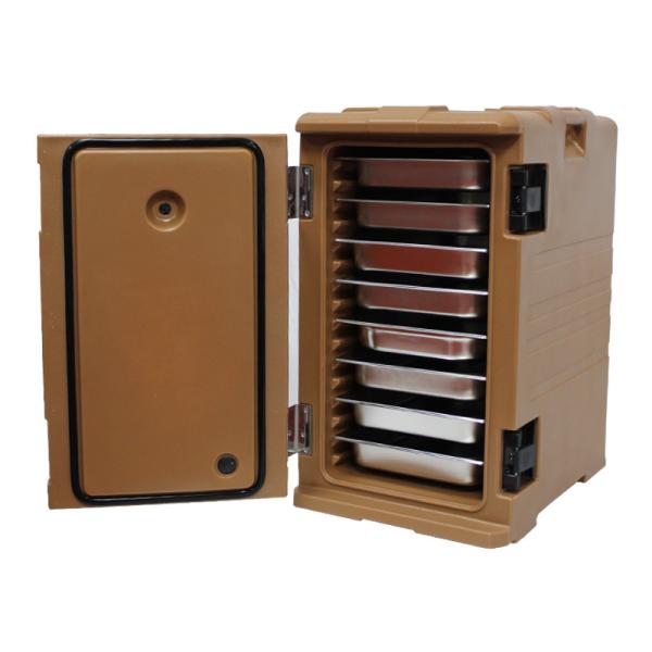 High Capacity Thermoport Food Container Quick Access Coffee Color Hotel Restaurant Equipment