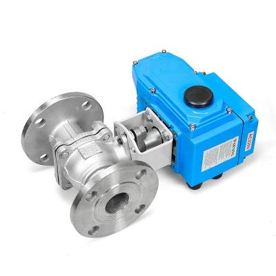 Stainless Steel Flanged Ball Valves , Electric Motorized Ball Valve